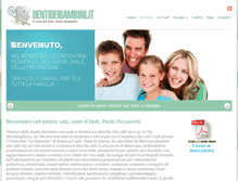 Tablet Screenshot of dentideibambini.it